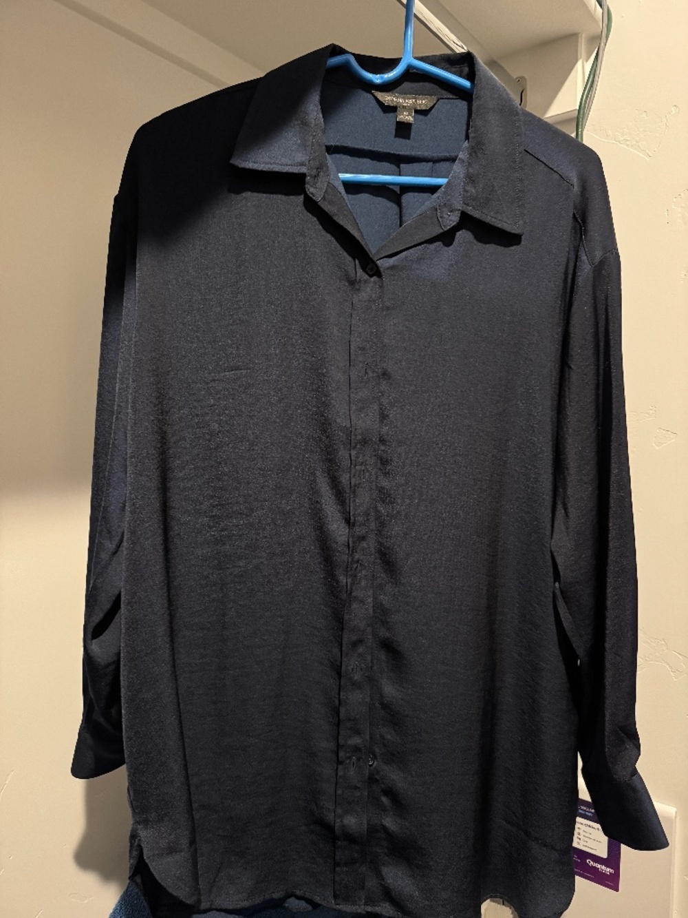 Banana Republic Factory Women's Oversized Navy Blouse